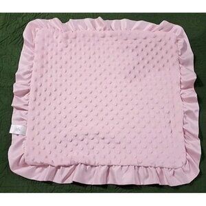 CARTERS Security Lovey Little Blanket Of Mine Child Pink White Owl Minky Dot Sof